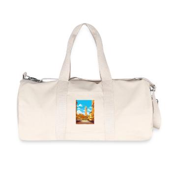 Sienne Italie Affiche de voyage Souvenir Carte Postale Peinture - Sac de sport en toile recyclée Stanley/Stella - blanc naturel - Devant