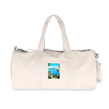 Côte Dazur France Affiche de voyage Peinture Souvenir WPA - Sac de sport en toile recyclée Stanley/Stella - blanc naturel - Devant