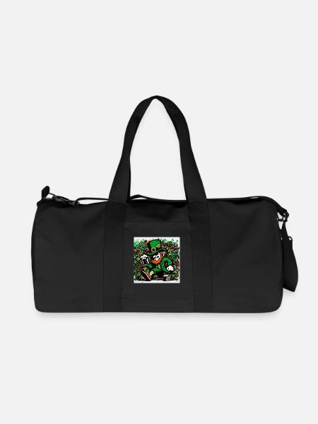 Leprechaun Ireland - Recycled Canvas Sports Bag by Stanley/Stella - black