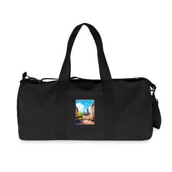 Heidelberg Allemagne Affiche de voyage Peinture Souvenir WP - Sac de sport en toile recyclée Stanley/Stella - noir - Devant
