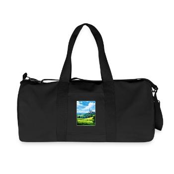 Eifel National Park Germany Travel Poster Souvenir - Recycled Canvas Sports Bag by Stanley/Stella - black - Front