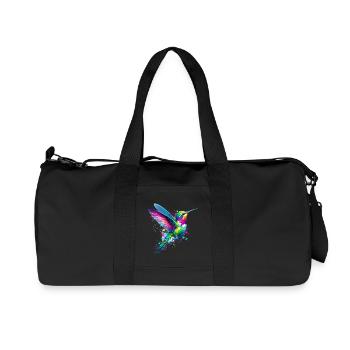 Kolibri - Recycelte Canvas-Sporttasche von Stanley/Stella - Schwarz - Vorne