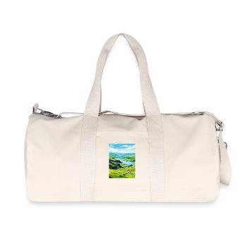 Lake District Royaume-Uni Carte d’affiche de voyage - Sac de sport en toile recyclée Stanley/Stella - blanc naturel - Devant