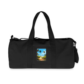 Biscanye Nationalpark Reiseposter Souvenir WPA - Recycelte Canvas-Sporttasche von Stanley/Stella - Schwarz - Vorne
