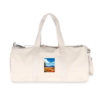 Affiche de voyage du parc national du Grand Bassin - Sac de sport en toile recyclée Stanley/Stella - blanc naturel - Devant