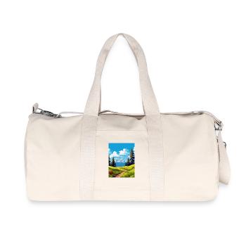 Affiche de voyage souvenir du parc national de Grand Teton - Sac de sport en toile recyclée Stanley/Stella - blanc naturel - Devant