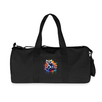 Lémurien - Sac de sport en toile recyclée Stanley/Stella - noir - Devant