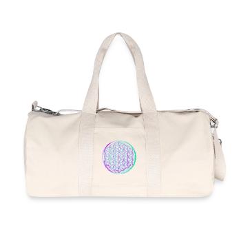 Fleur de Vie - Sac de sport en toile recyclée Stanley/Stella - blanc naturel - Devant