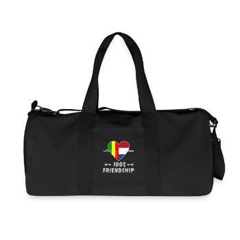 100 % amitié entre le Mali et les Pays-Bas - Sac de sport en toile recyclée Stanley/Stella - noir - Devant