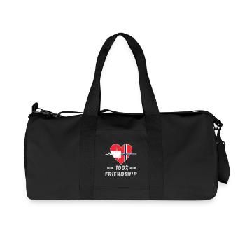 L'Autriche et la Norvège : amitié à 100 % - Sac de sport en toile recyclée Stanley/Stella - noir - Devant