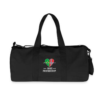 Brazil and Norway 100% friendship - Recycled Canvas Sports Bag by Stanley/Stella - black - Front