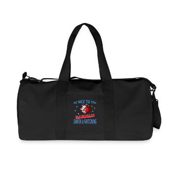 SANTA BARMAN - Recycelte Canvas-Sporttasche von Stanley/Stella - Schwarz - Vorne