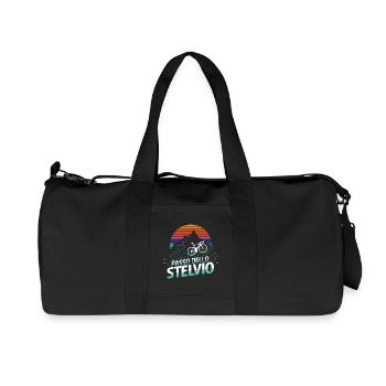 Stelvio Pass, Italy - Recycled Canvas Sports Bag by Stanley/Stella - black - Front