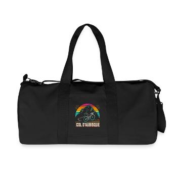 Col d'Aubisque Radsport Design - Recycelte Canvas-Sporttasche von Stanley/Stella - Schwarz - Vorne