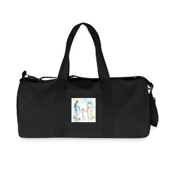 Heilige Familie Religiöses Porträt - Die Heilige Familie - Recycelte Canvas-Sporttasche von Stanley/Stella - Schwarz - Vorne