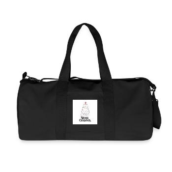 Christmas - Recycled Canvas Sports Bag by Stanley/Stella - black - Front