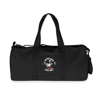Jour de jambe d’entraînement de jambe d’oie drôle de gymnase cadeau - Sac de sport en toile recyclée Stanley/Stella - noir - Devant