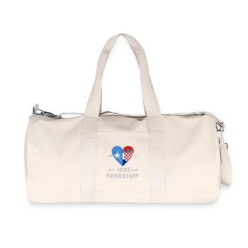 Somalia and Croatia 100% friendship - Recycled Canvas Sports Bag by Stanley/Stella - natural - Front