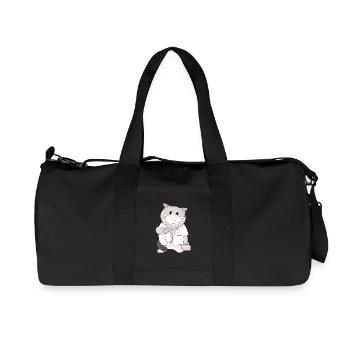 Cat Doctor - Recycled Canvas Sports Bag by Stanley/Stella - black - Front