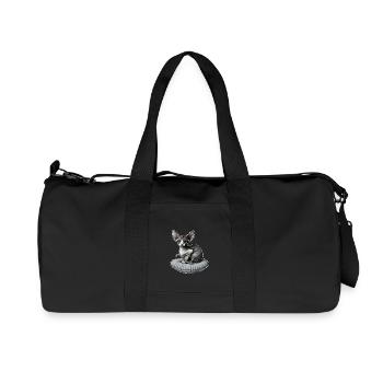 Little Sphynx Cat - Recycled Canvas Sports Bag by Stanley/Stella - black - Front