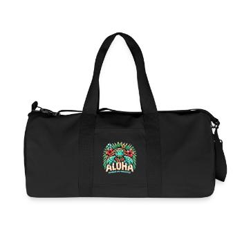 Aloha Tortue Hawaï Paradis Cadeau - Sac de sport en toile recyclée Stanley/Stella - noir - Devant