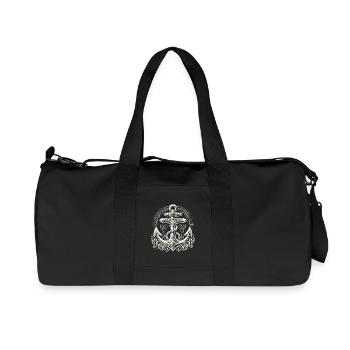 Anker Schiffsanker Anker cool maritim Geschenk - Recycelte Canvas-Sporttasche von Stanley/Stella - Schwarz - Vorne