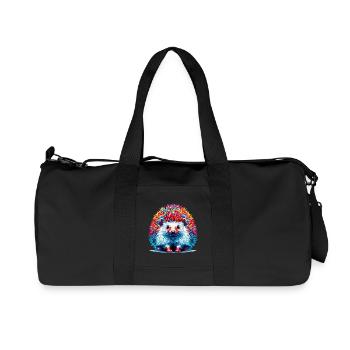 Hérisson - Sac de sport en toile recyclée Stanley/Stella - noir - Devant