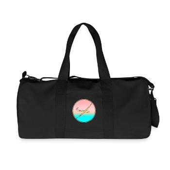 PLANEUR SEA SUNSET - Sac de sport en toile recyclée Stanley/Stella - noir - Devant