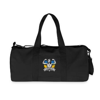 Force Femme forte Femme Ukrainienne Cadeau - Sac de sport en toile recyclée Stanley/Stella - noir - Devant