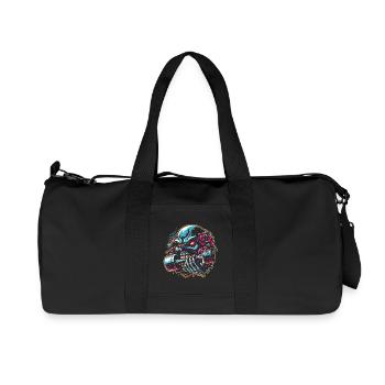 Crâne avec Pentagramme Entraînement Haltère Musculation - Sac de sport en toile recyclée Stanley/Stella - noir - Devant