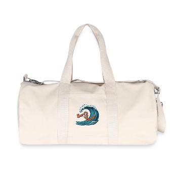 Surf's Up, Dude! - Recycled Canvas Sports Bag by Stanley/Stella - natural - Front