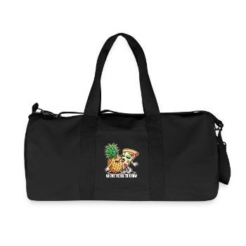 Pizza Hawaii French Kiss Love Drôle de cadeau - Sac de sport en toile recyclée Stanley/Stella - noir - Devant