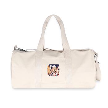 Elsassisches Festtanzdorf - Recycelte Canvas-Sporttasche von Stanley/Stella - Naturweiß - Vorne