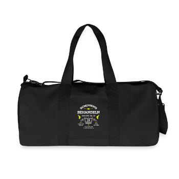 SCHONEND BEHANDELN 29. GEBURTSTAG - Recycelte Canvas-Sporttasche von Stanley/Stella - Schwarz - Vorne
