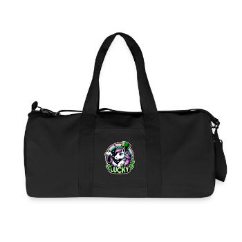 Saint-Patrick Leprechaun Licorne Heureux - Sac de sport en toile recyclée Stanley/Stella - noir - Devant