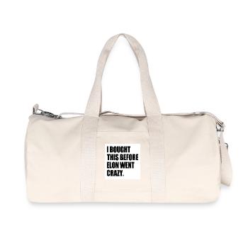 i bought this before elon went crazy - Recycelte Canvas-Sporttasche von Stanley/Stella - Naturweiß - Vorne