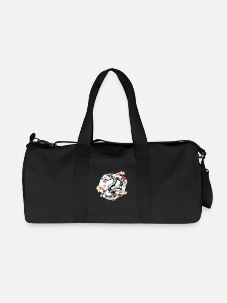Signe du zodiaque chinois Dragon - Sac de sport en toile recyclée Stanley/Stella - noir
