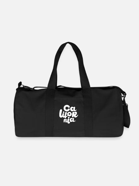 California - Blanc - Sac de sport en toile recyclée Stanley/Stella - noir