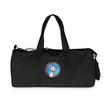 Sphynx Cat - Recycled Canvas Sports Bag by Stanley/Stella - black - Front