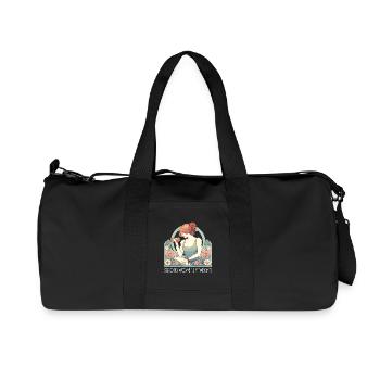 Fitness Femmes fortes Levage Poids Gym Cadeau - Sac de sport en toile recyclée Stanley/Stella - noir - Devant