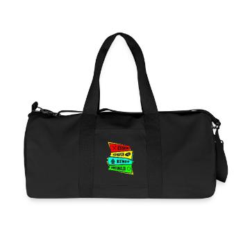 Essen Schlafen Kendo Wiederholen - Recycelte Canvas-Sporttasche von Stanley/Stella - Schwarz - Vorne