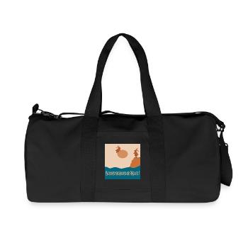 Bonnes vacances de Pâques - Sac de sport en toile recyclée Stanley/Stella - noir - Devant