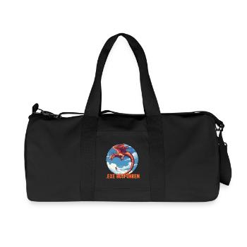 EXE AUSFÜHREN Drachen Admin IT Informatik Lustig - Recycelte Canvas-Sporttasche von Stanley/Stella - Schwarz - Vorne