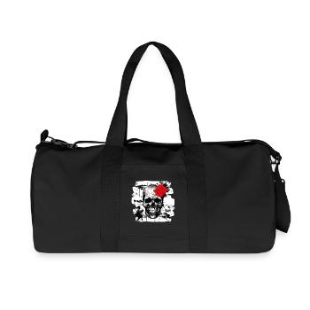 Crâne Tatouage Heavy Metal Rocker - Sac de sport en toile recyclée Stanley/Stella - noir - Devant