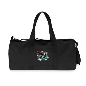 Super chien braque de Weimar Weimi Cape Cape cadeau - Sac de sport en toile recyclée Stanley/Stella - noir - Devant