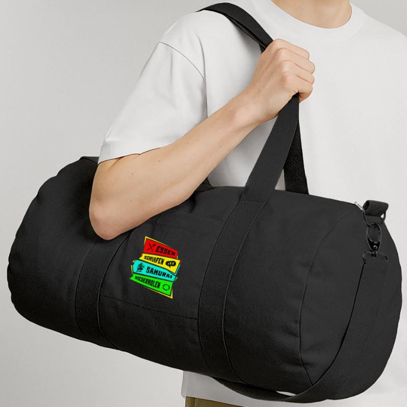 Samouraï Manger Dormir Samouraï Répéter Sac de sport en toile recyclée Stanley/Stella
