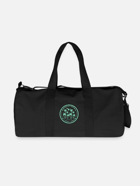 Tropical holiday moment - Recycled Canvas Sports Bag by Stanley/Stella - black