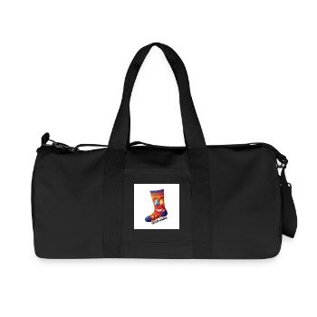 Chaussette Oole | Un design joyeux avec le sourire - Sac de sport en toile recyclée Stanley/Stella - noir - Devant
