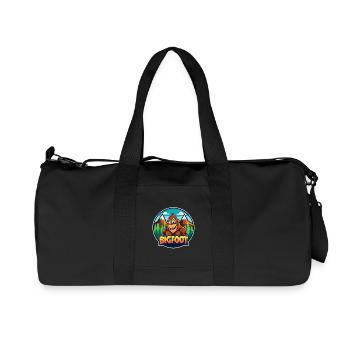BigFoot Cartoon Wilderness Logo - Sac de sport en toile recyclée Stanley/Stella - noir - Devant