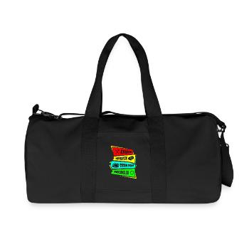 Essen Schlafen Traktor Wiederholen - Recycelte Canvas-Sporttasche von Stanley/Stella - Schwarz - Vorne